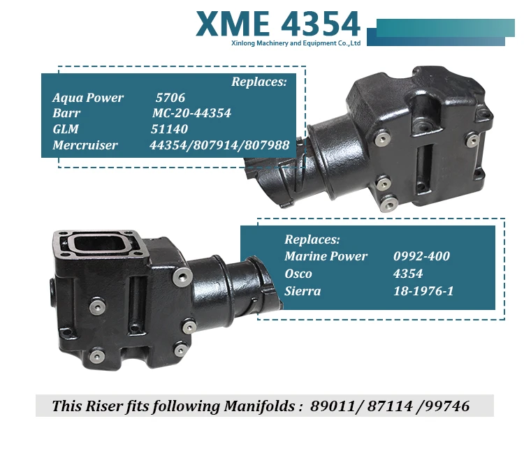 Mercruiser 7.4 Exhaust Manifold And Riser Buy Mercruiser 7.4 Exhaust