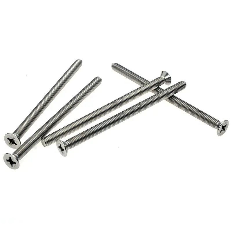 
Customized Flat Head Cross Recessed Countersunk Machine Screws 