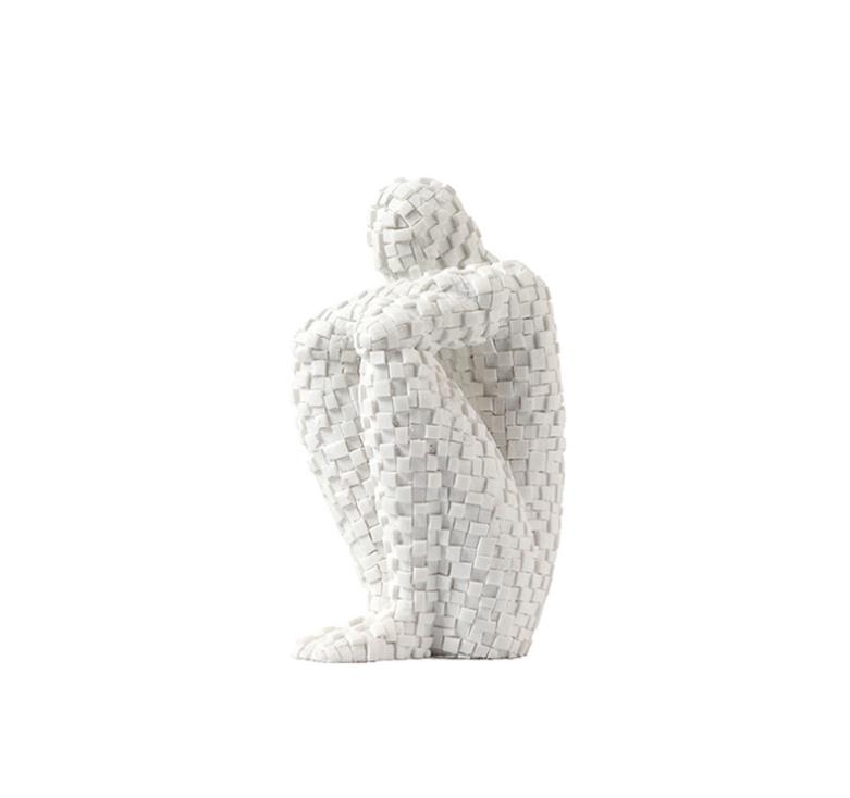 

Modern minimalism style human abstract figures black and white creative mosaic wholesale home accessories
