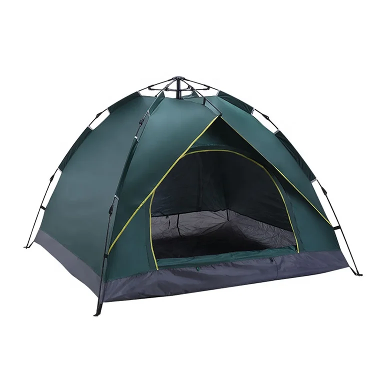 

Double Layer Automatic Hydraulic Tent 3-4 Person Instant Setup Waterproof Camping Tent for sale beach outdoor