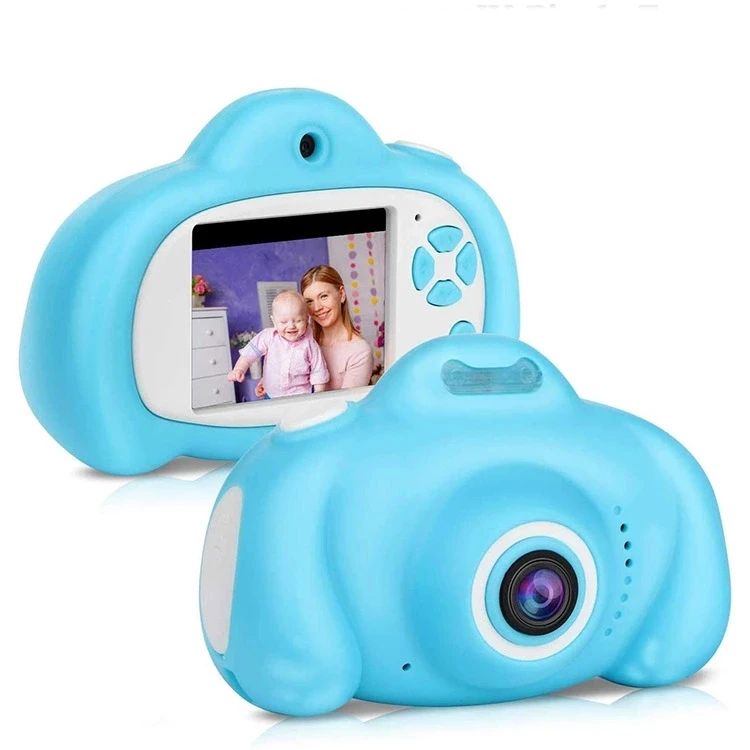 

CP Tech Kids Camera 1080P 720P Mini Children Digital Camera for Kids Video Camcorder Shockproof Toys with 2 Inch HD Screen, Blue, pink, white