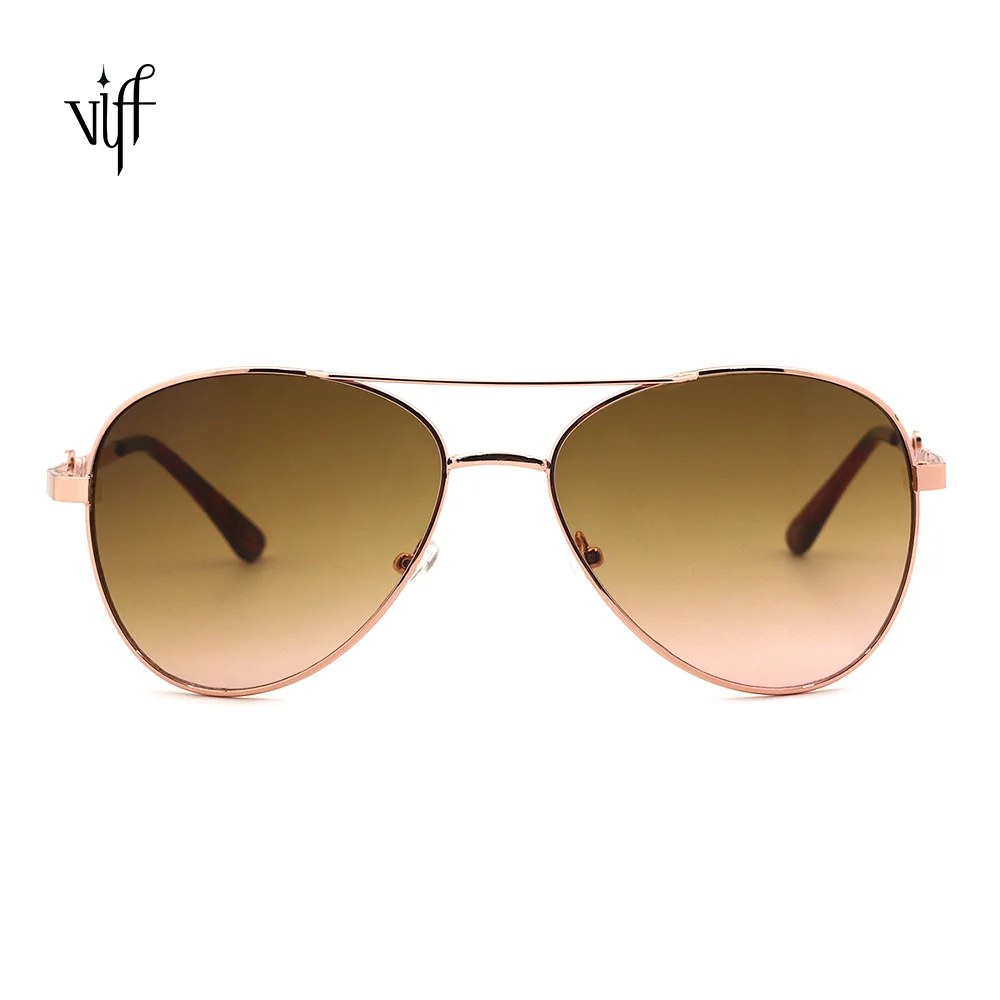 

VIFF M9816C fashion 2021 sun glasses flame logo temple UV400 promotional luxury unisex pilot sunglasses