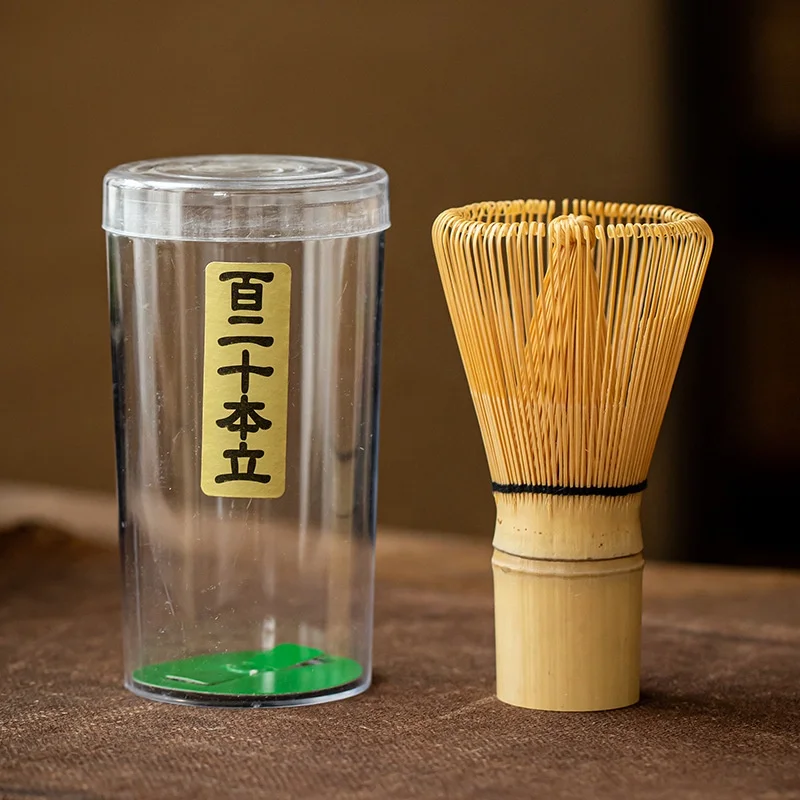 

Wholesale Organic Matcha Accessories Bamboo Whisk Set Custom Logo Traditional Handmade Matcha Chasen Organic Bamboo Whisk 100