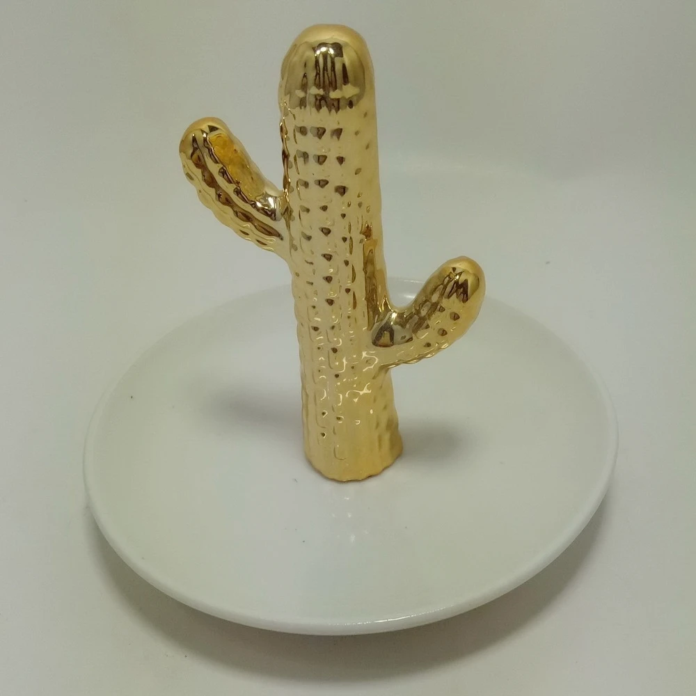 

2019 new style small pink swan animal heart shape ceramic jewelry dish tray ring holder