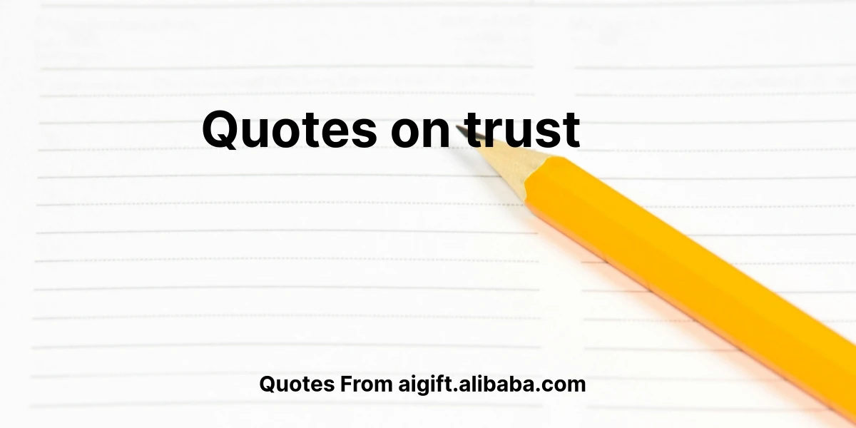 quotes on trust