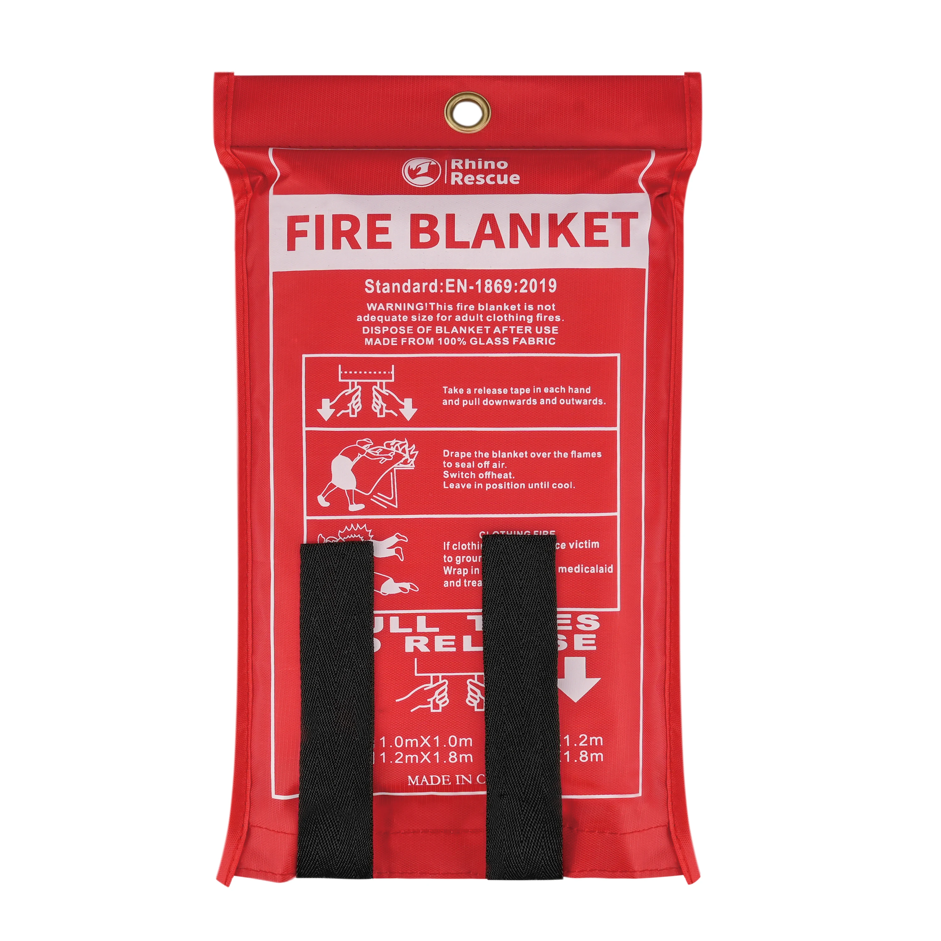 

Rhino Rescue Fire Blanket Fiberglass Fire Emergency Blanket Emergency Fire Blanket For Car