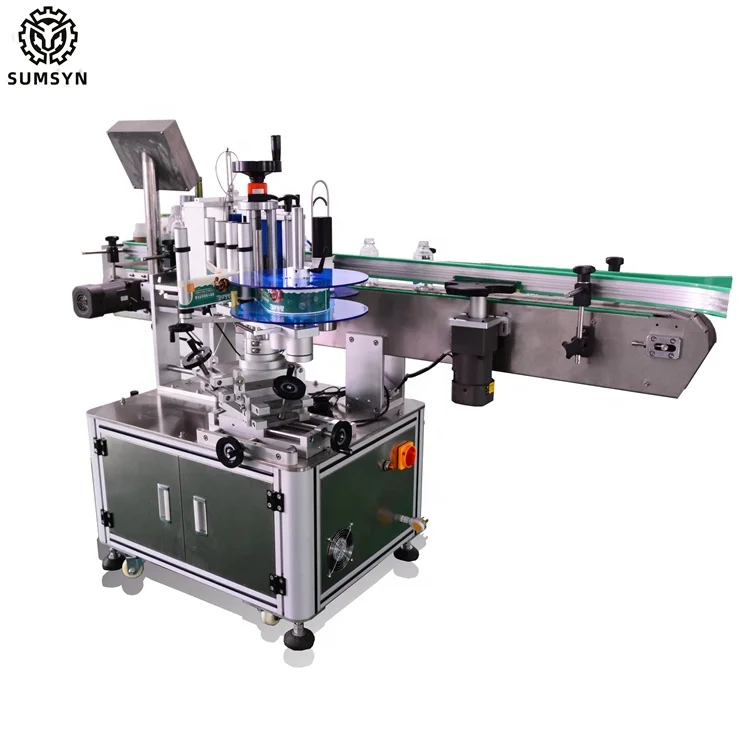 
Automatic round bottle labeling machine for glass plastic bottle tin jars cans 