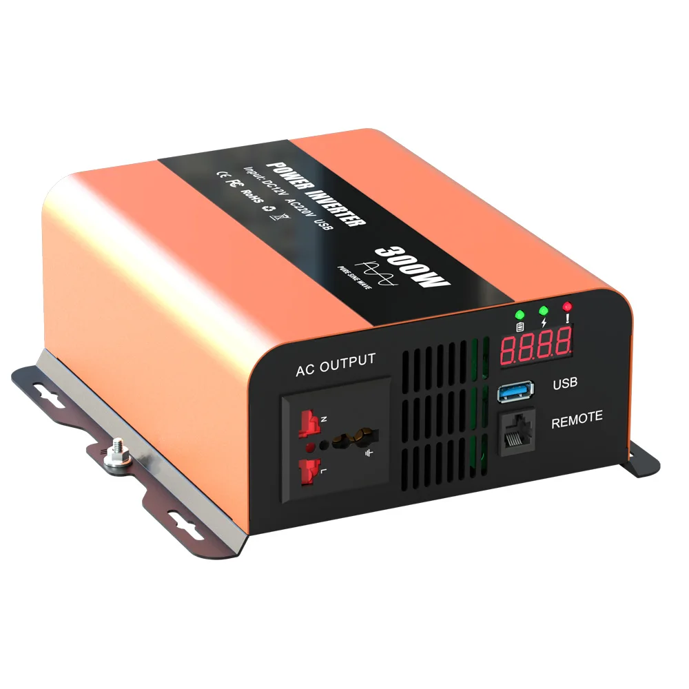 

OEM Pure Sine Wave 300W 600W 1200W 2000W 12V DC To 110V 220V AC Converter USB QC3.0 Quick Charge Car Power Inverter