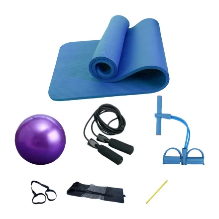 

Kids adults tpe yoga mat 4pcs set including but not limited to jump rope/yoga balls and yoga mat bag set