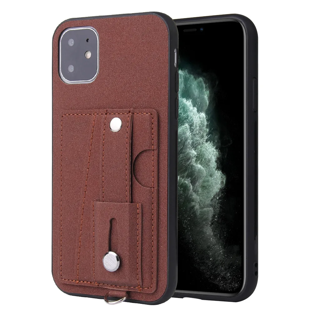 

Custom Design Pu Leather Cell Phone Case For Iphone 12 12 pro with kickstand, Multi