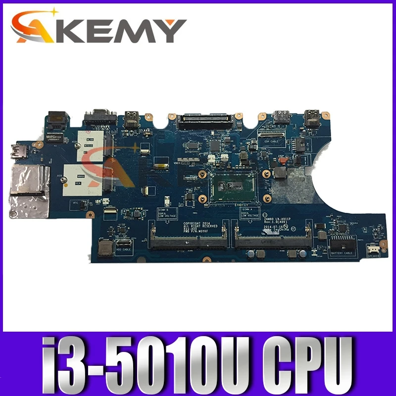 

Original laptop Mainboard For DELL Latitude E5550 i3-5010U CN-0H89GR 0H89GR LA-A911P SR23Z DDR3 MOTHERBOARD