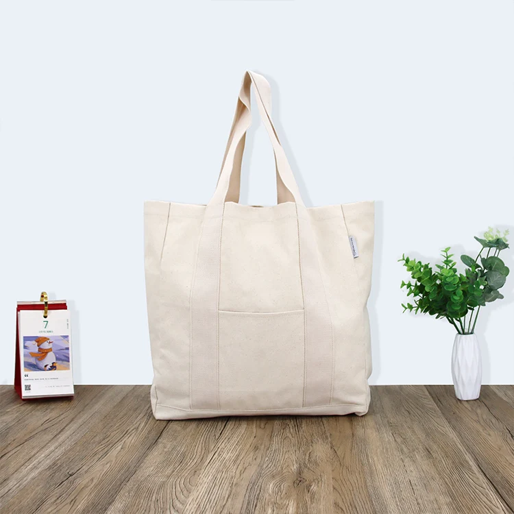 

Eco-friendly Large Capacity Portable Reusable Shopping Bags Blank 100% Cotton Canvas Tote Bag, Brown, red, gray, blue, black or customized