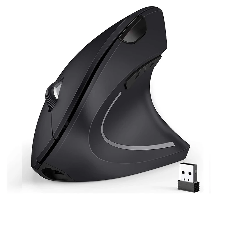 

Factory Outlet Rechargeable Wireless Gaming 2.4G Blue-tooth Ergonomic Mouse 6 Buttons For 3 Devices, Black