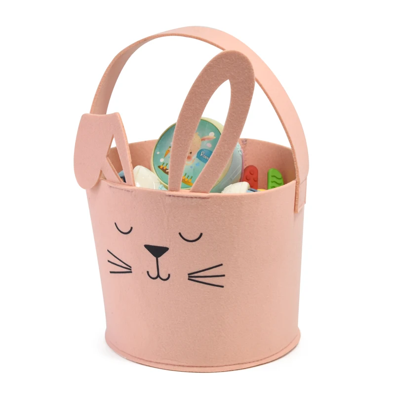 

Cute Animal Wholesale Custom Design wholesale open simple the Felt Storage Basket Organizer, Customized color