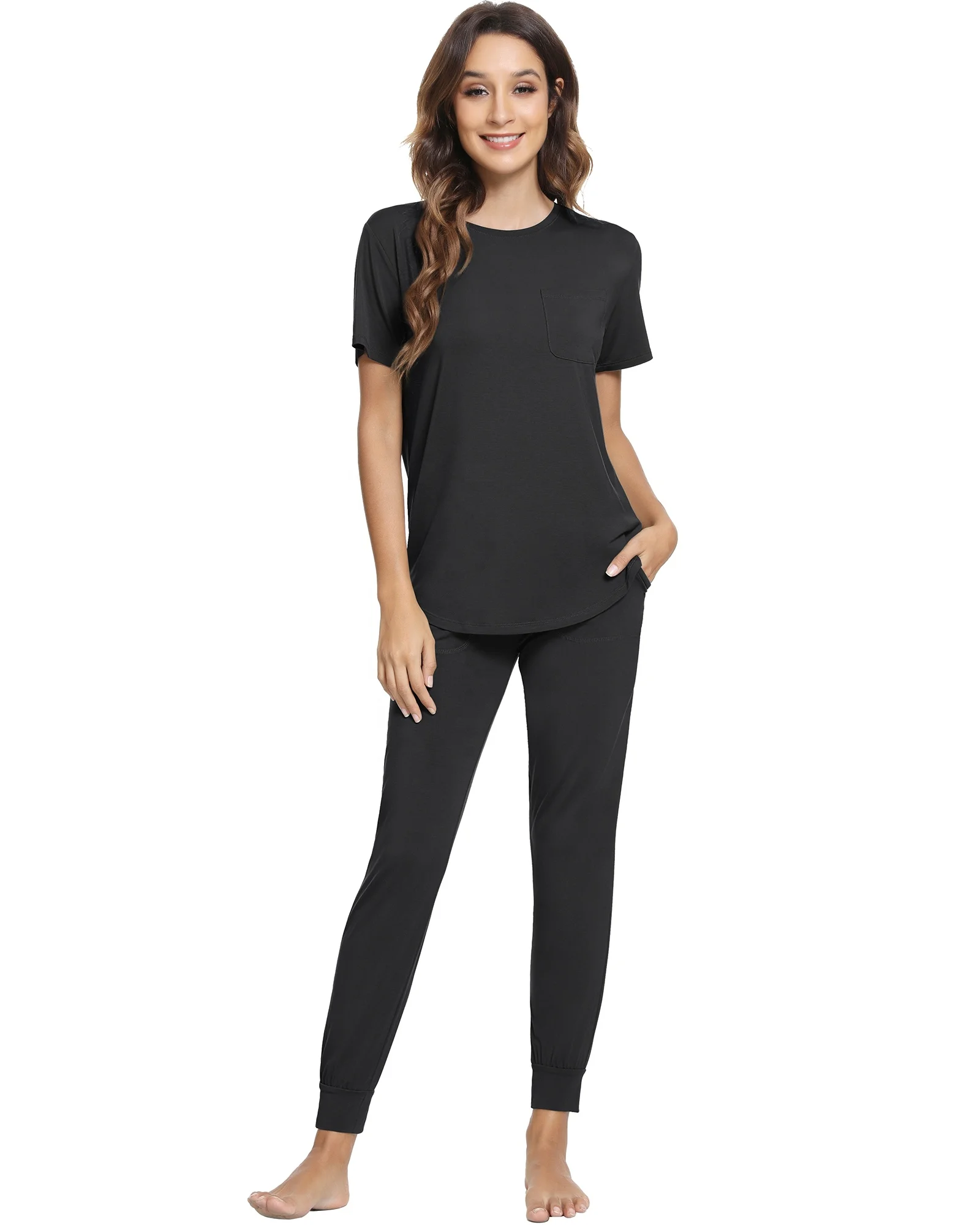 

Women Sleepwear Long Sleeved Ladies Pajamas Modal Pajamas Sets