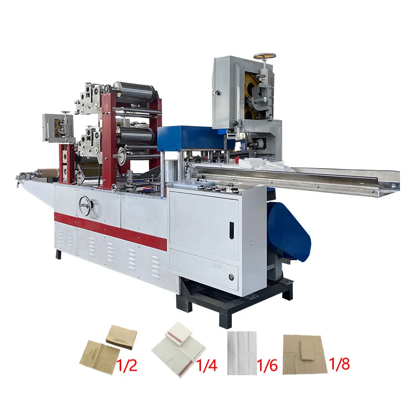 

Full automatic paper napkin cutting machine napkin serviette paper folding machine paper napkin printing machine