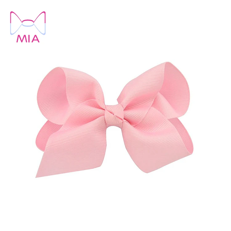 

Free Shipping  Kids Baby Pink Newborn Girls Bow Hair Clips Headwear Ribbon Clip Bowknot Hair Accessories Photography Props, Picture shows