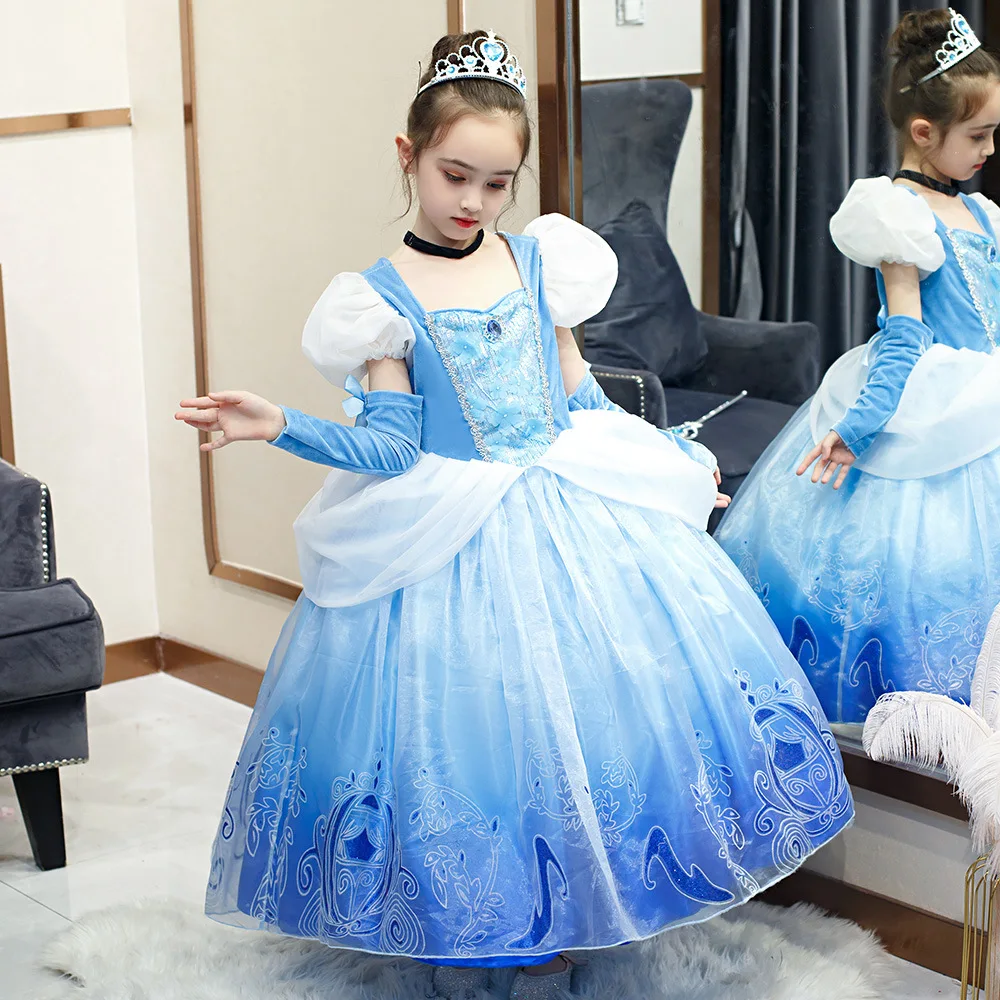 

Wholesale Wholesale Girl party Wear Cosplay Clothing Disny Princess Dress