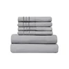 Super soft bed sheet set bedroom grey twin sheets brushed microfiber bed sheets