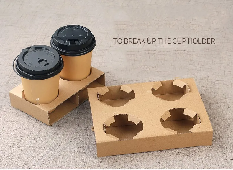 Custom printing adjustable corrugated cardboard paper cup holder sleeves for plastic cup and paper cups