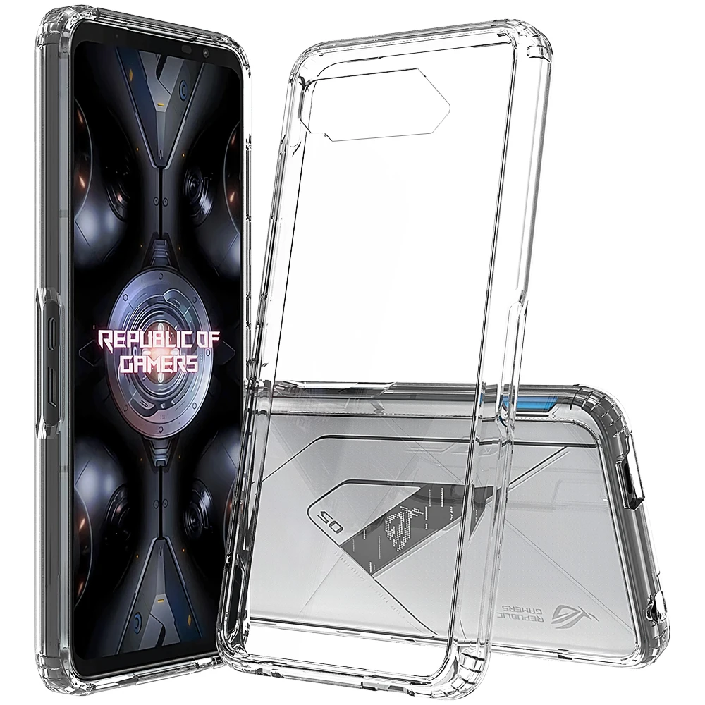 

Anti-scratched Transparent Acrylic Mobile Phone Accessories Phone Case For Asus ROG Phone 5 Ultimate Clear Case