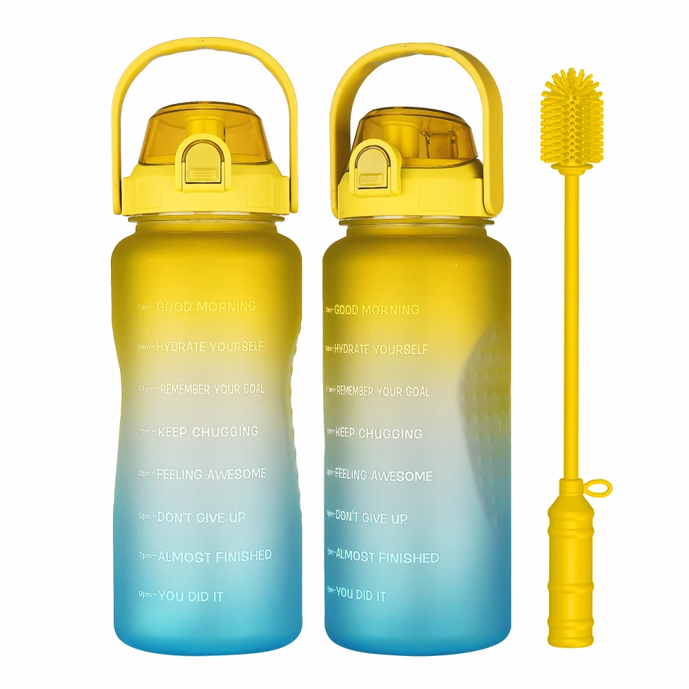 

Popular Salable BPA Free 64oz PETG Plastic Gym Sports Direct Drinking Water Bottles Custom Logo with Portable Handle Lid, Customized color