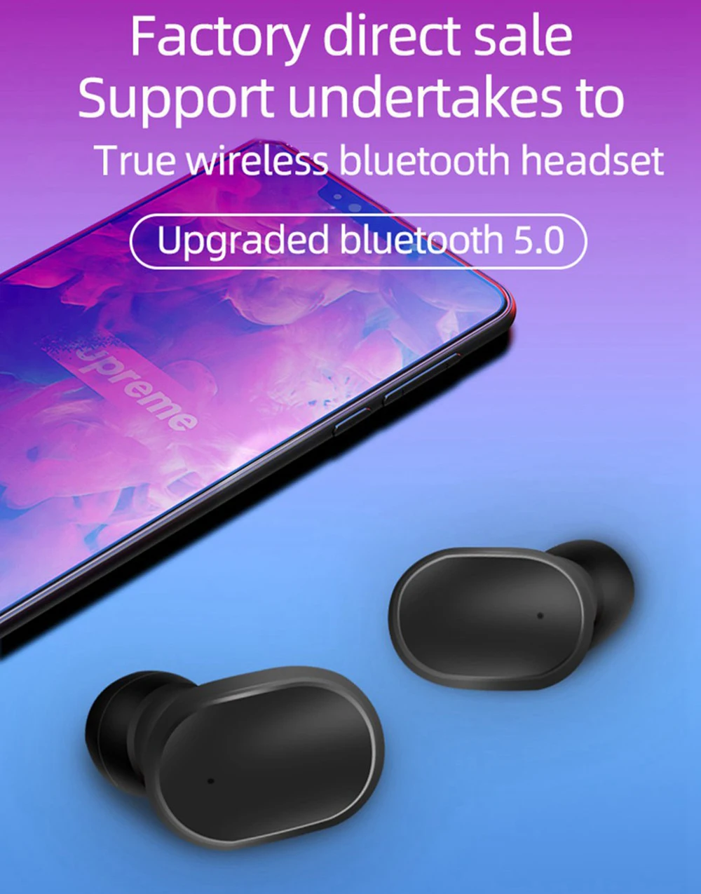 Wireless Earphone For Xiaomi Redmi Airdots Earbuds Bluetooths 5.0 TWS Headset Noise Cancelling Mic for iPhone Huawei Samsung A6S - ANKUX.COM