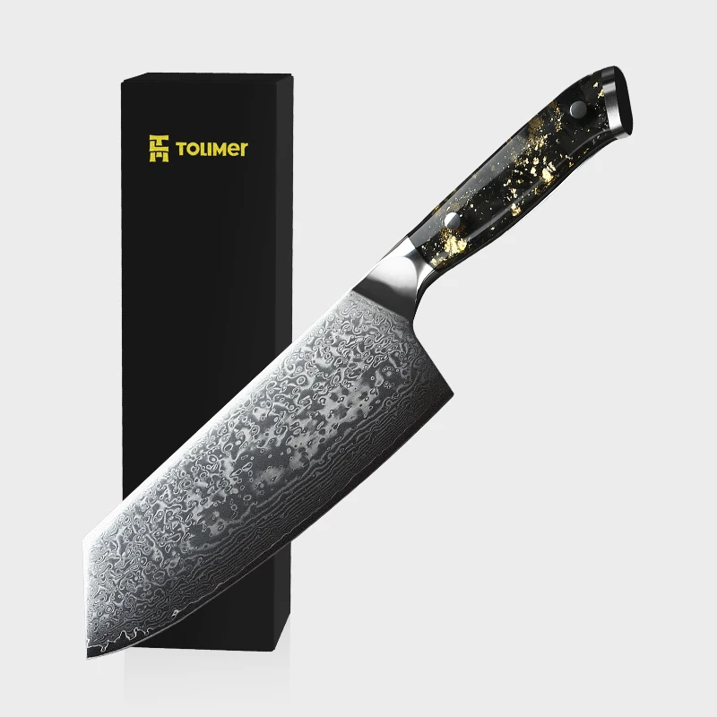 

Amazon hot 67 layers  multifunctional Japanese Damascus chopping meat knife resin handle kitchen knife