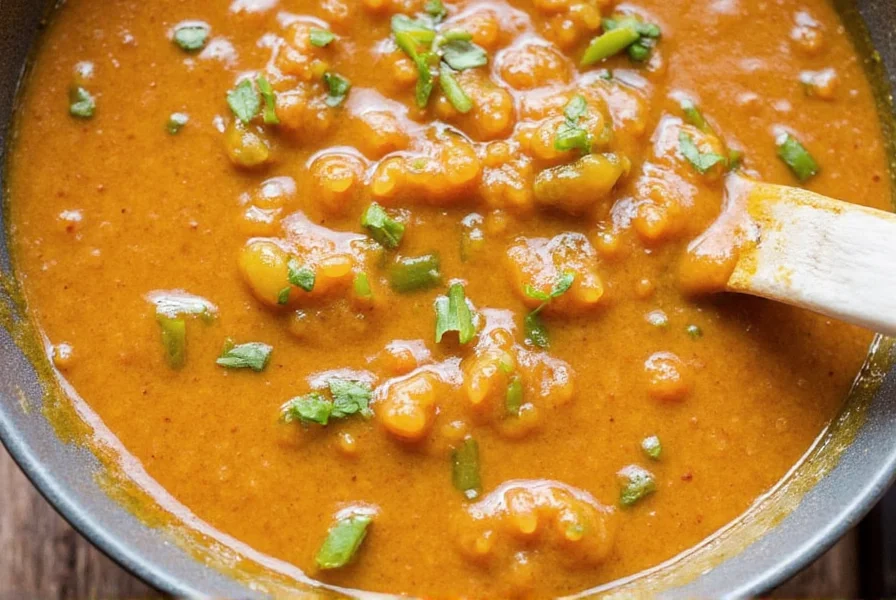 Person dipping bread into Mojo Sauce