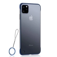 

XINGE Frameless Design Matte Frosted Back Case With Metal Ring For Iphone 11 Pro Max Case