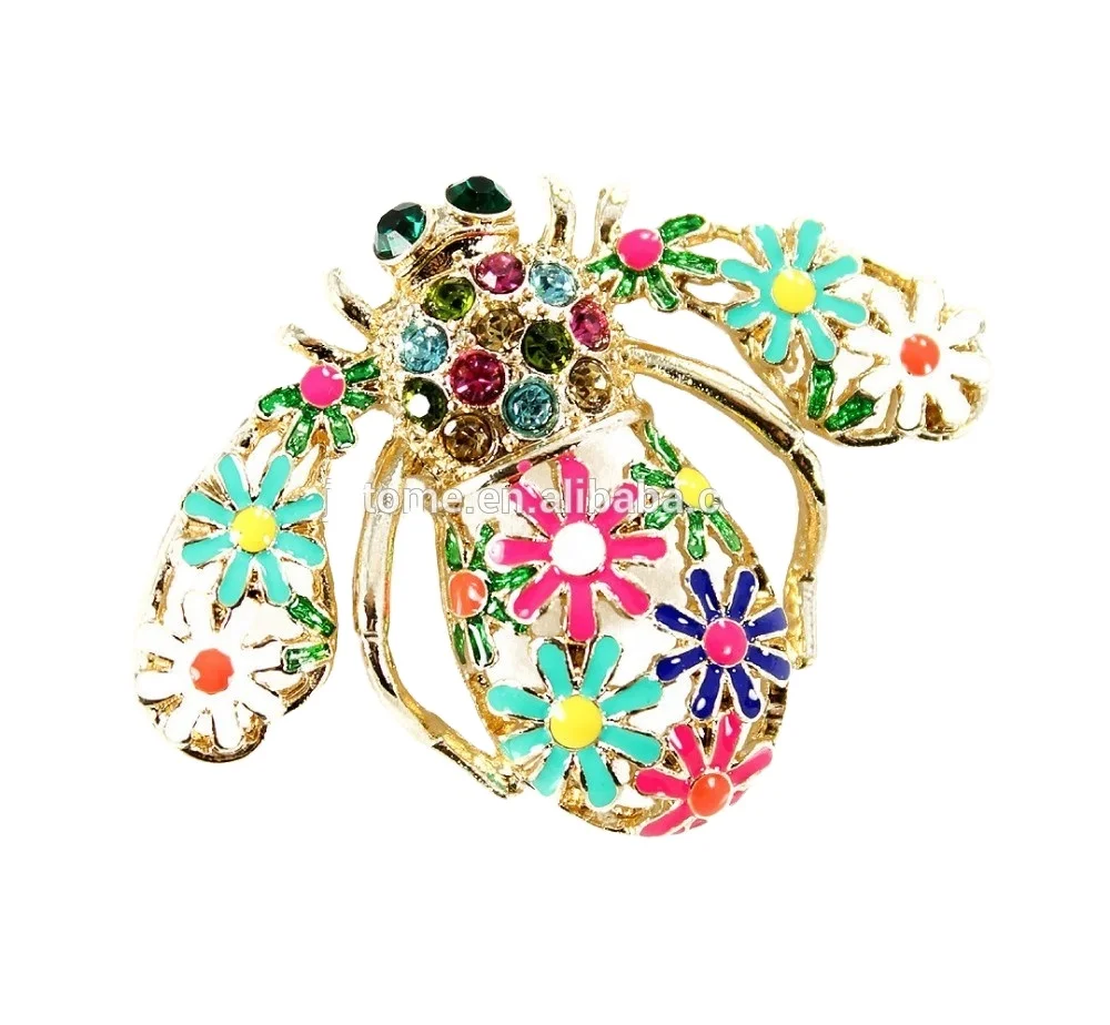 Fashion Flower Enamel Bumblebe