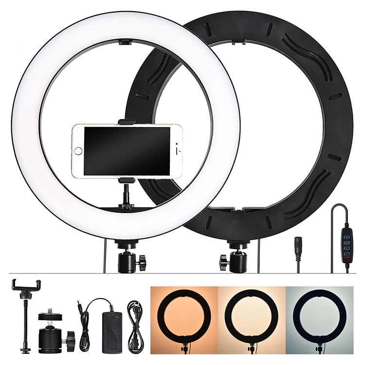 
36cm / 14 inch Ring Light Kit ring light with adjustable tripod stand Live makeup ring light for tik tok Youtube live streaming 