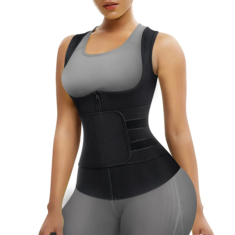 

Women Corset Tops Body Shaper Slimming Waist Trainer Chest Push Up Neoprene Sauna Vest
