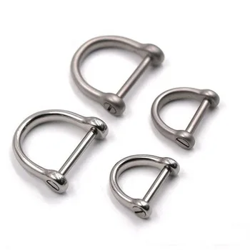 

Meetee AP256 18/25m Stainless Steel D Ring Key Buckle Luggage Hardware DIY Handmade Buckle Hook