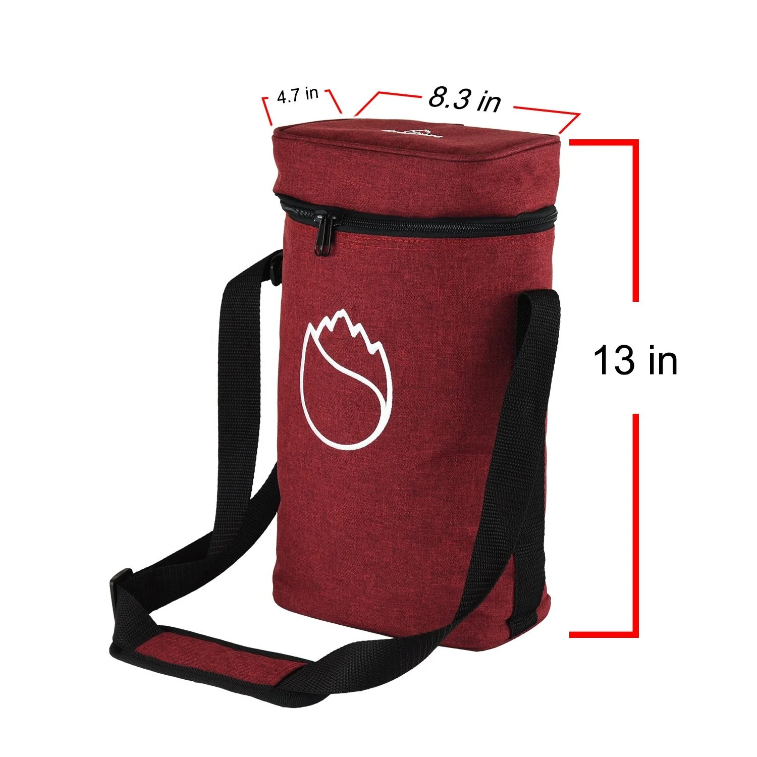 

Custom Popular Wine Bottle Cooler Tote Bag, Customized color