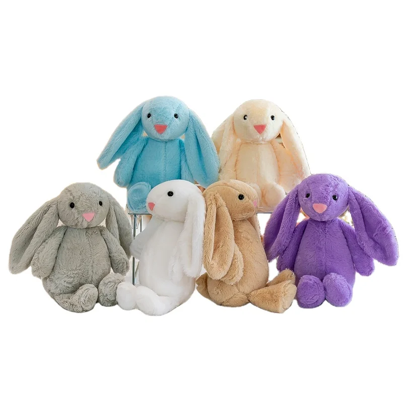 

2023 New 30CM Cute Soft Stuffed Animal Bunny Plushie Long Ear Plush Toy Peluches Rabbit Easter Bunny