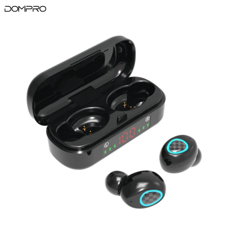 

Mini Wireless TWS Earbuds Stereo Headphone Noise Cancelling LED Display Sport Handsfree Headset
