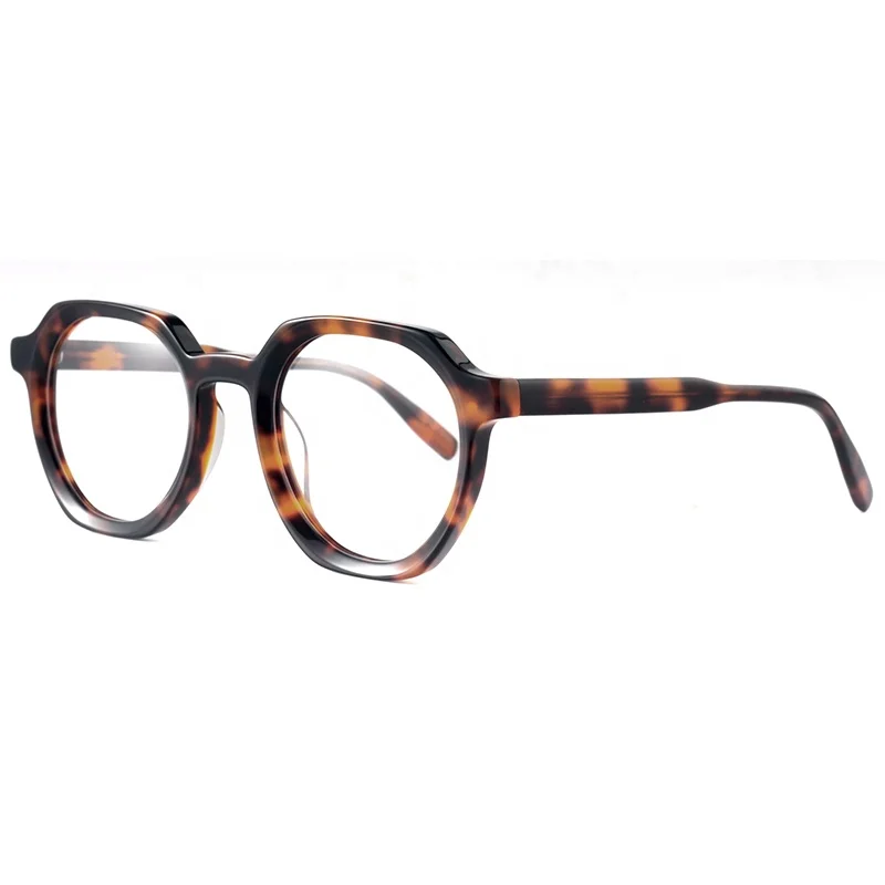 

Bevel Acetate Frame Optical Glasses For Women Vintage Style Fashion Monturas