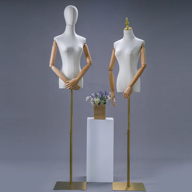 

Clothing Mannequin Stand Female Sex Mannequin Torso Half Body Plastic Female Mannequins, Picture