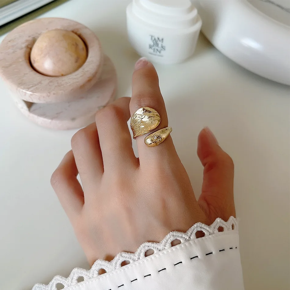 

Anomalistic 18K Gold Plated 925 Sterling Silver Geometric Finger Ring For Gifts