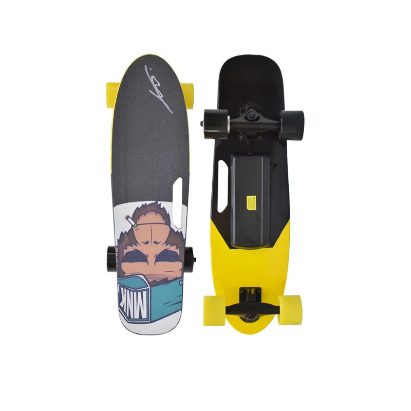 

Oem Odm Skateboard Manufacturer Much Powerful Max Loading 70Kgs Plastic Cruiser Fish Electric Skateboard For Kids