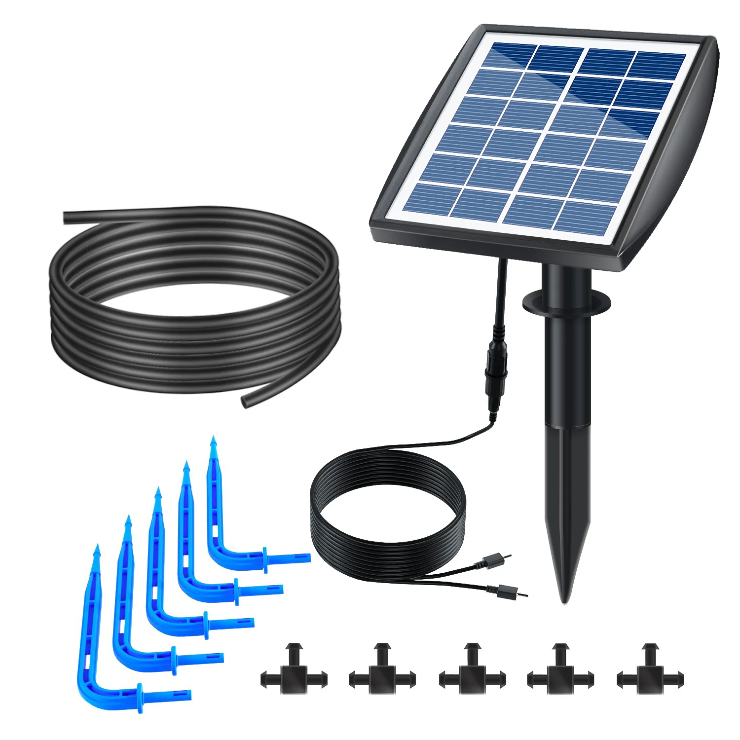 

Solar Auto Watering System Solar Powered Automatic Drip Irrigation Kit for Plants on The Balcony in The garden