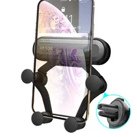 

USLION Gravity Car Holder for iPhone XSMAX 360 Rotation Flexible Mobile Phone Holder No Magnetic Air Vent Mount Stand