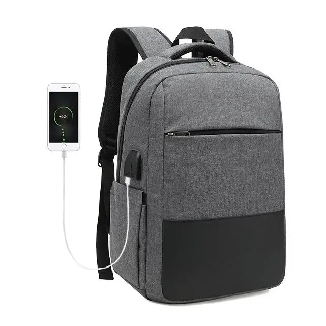 

Bearky polyester waterproof men business smart promotion laptop bag backpack, Black/gray/custom