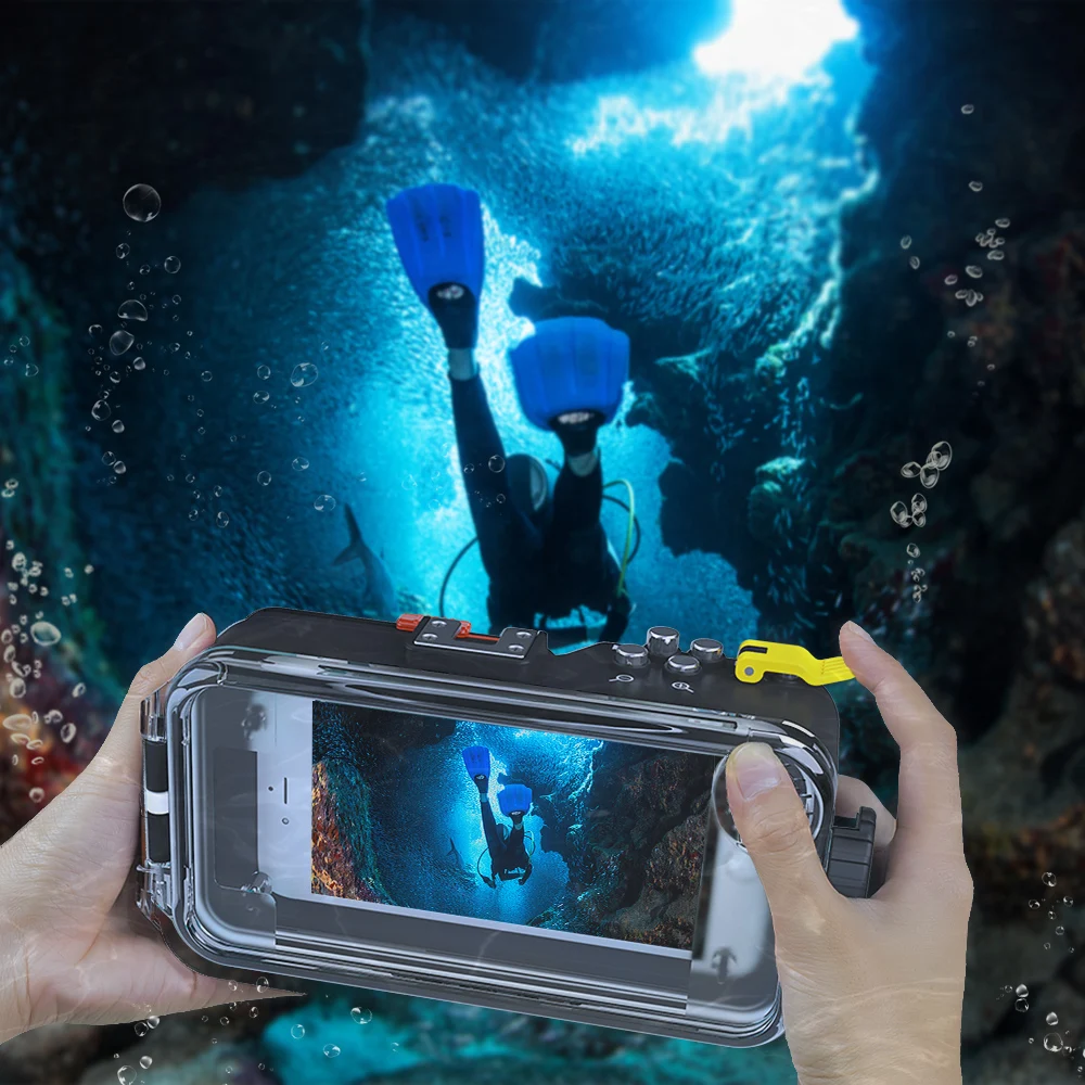 Seafrog Diving Phone Case With 40m Waterproof Diving Cover Bag For