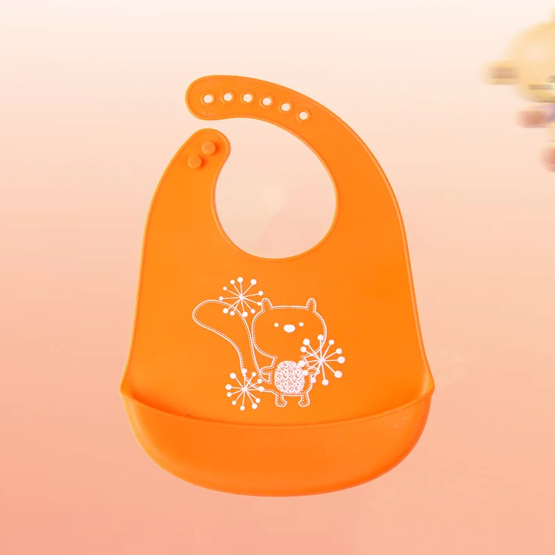 

Professional Factory Bpa Soft Material Adjustable Silicone Bibs Printed