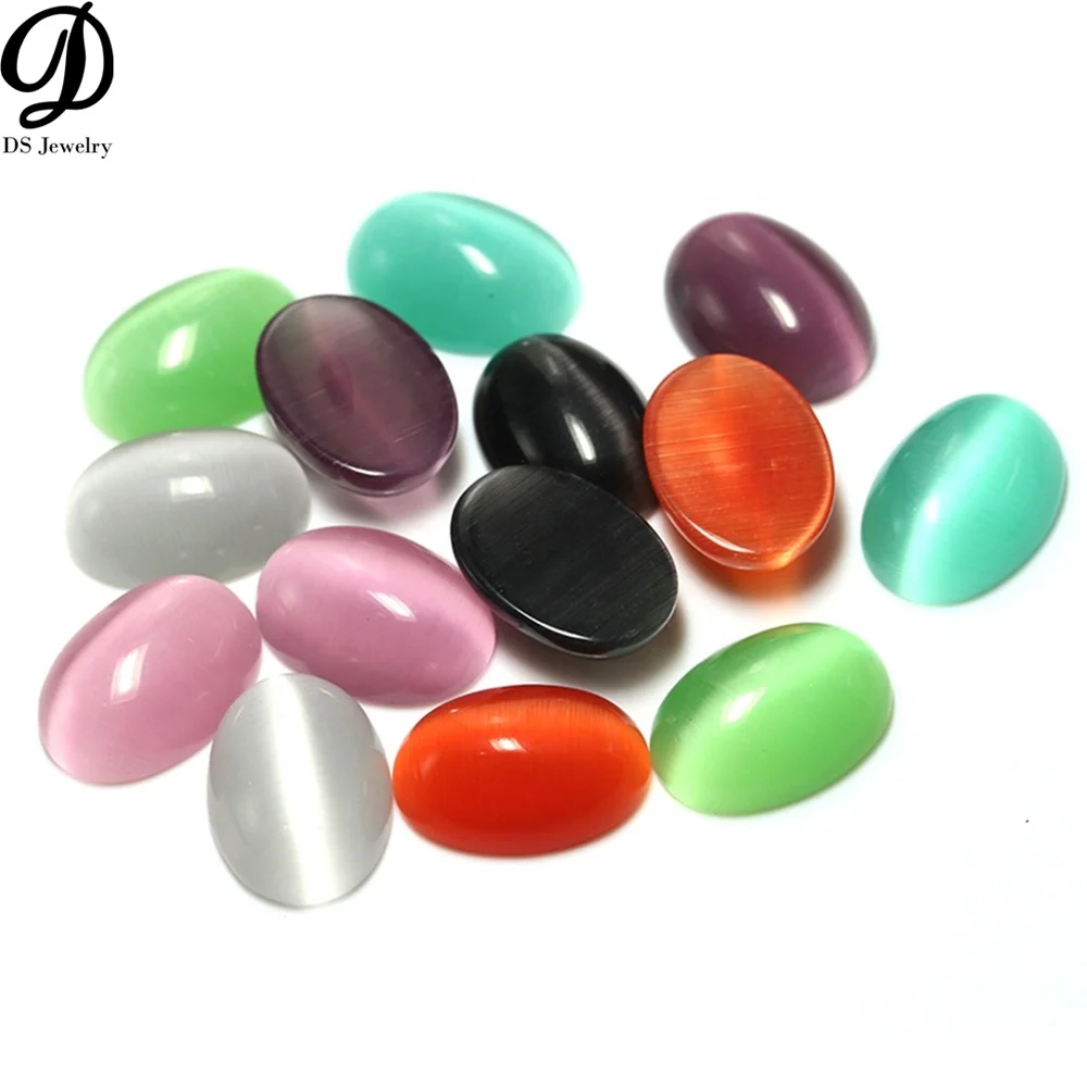 

2021New product oval cabochon cat's eyes bead for jewelry