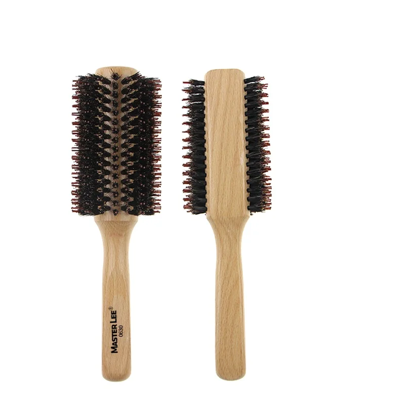 

Masterlee Brand 100% Bamboo Wooden Eco Hair Brush For Thin Natural Soft Fine Round Bristle Hair Brush, Customised