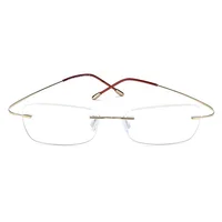 

Titanium IP Glasses Wholesale Optical Eyeglasses Frames Titanium Rimless Reading Glasses