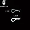 Manufacturers Eco-friendly white plastic clips on collars for shirts packing accessories 3.8CM transparent clips